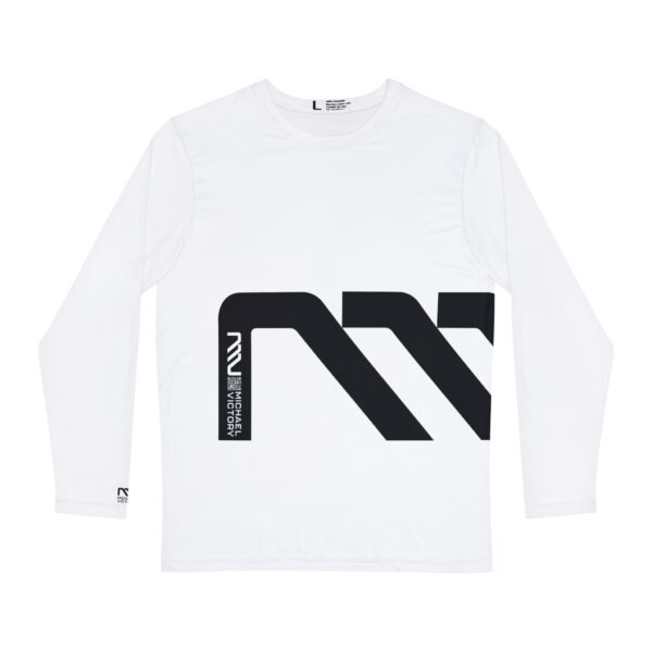 Men's Long Sleeve Performance Shirt - Modern WRAP AROUND Graphic Design